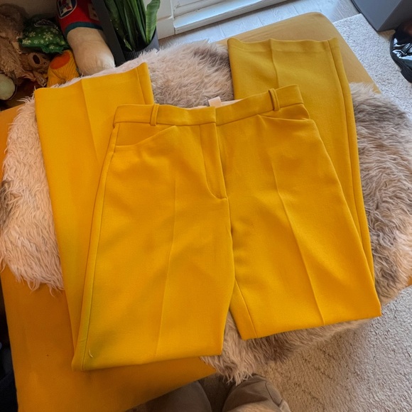 🍌Zara yellow wide leg trousers🍌 - Picture 10 of 11